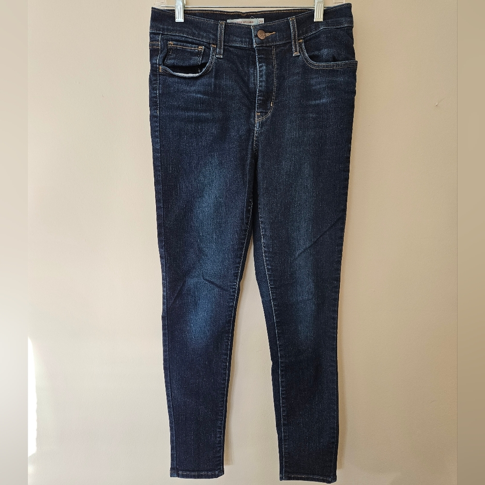 Levi's 720 High Rise Super Skinny Dark Wash 29x28